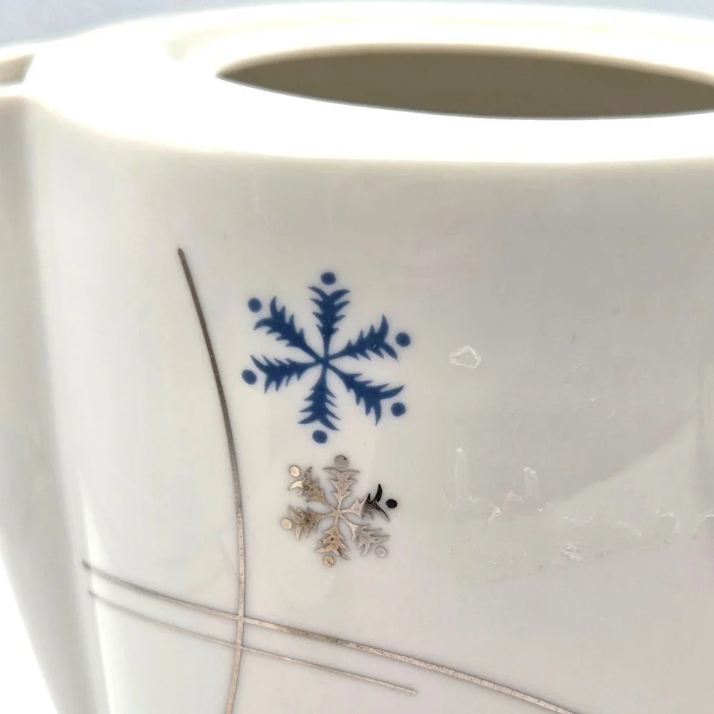Royal‎ Jackson Parisienne St. Moritz TeaPot Snowflake Pattern UNIQUE Ball Handle
